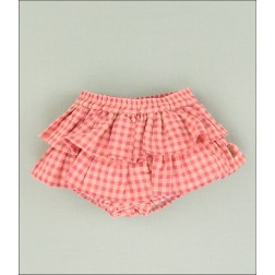 SHORT CUADROS NIÑA
