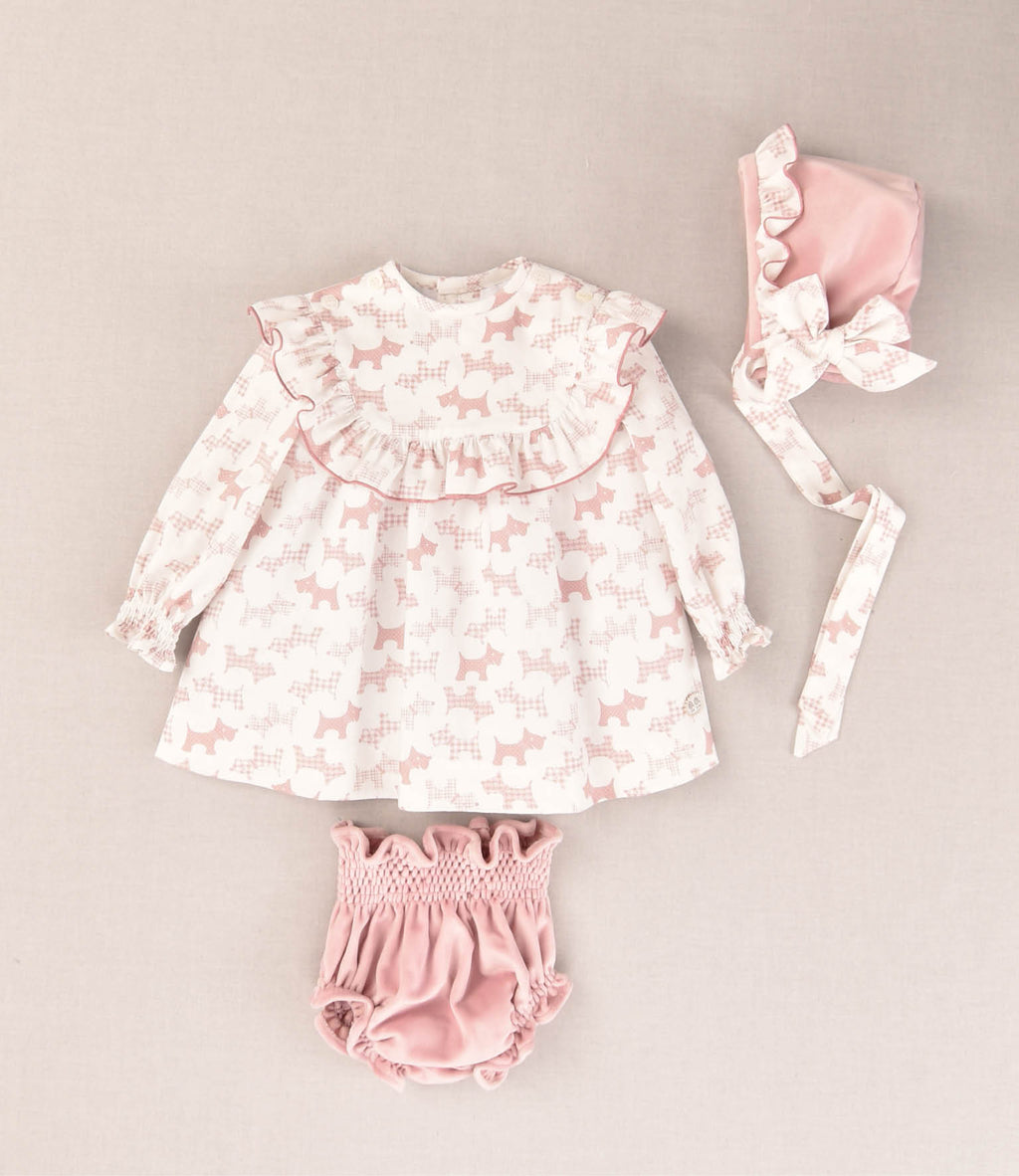 VESTIDO PERRITOS BEBE 3P