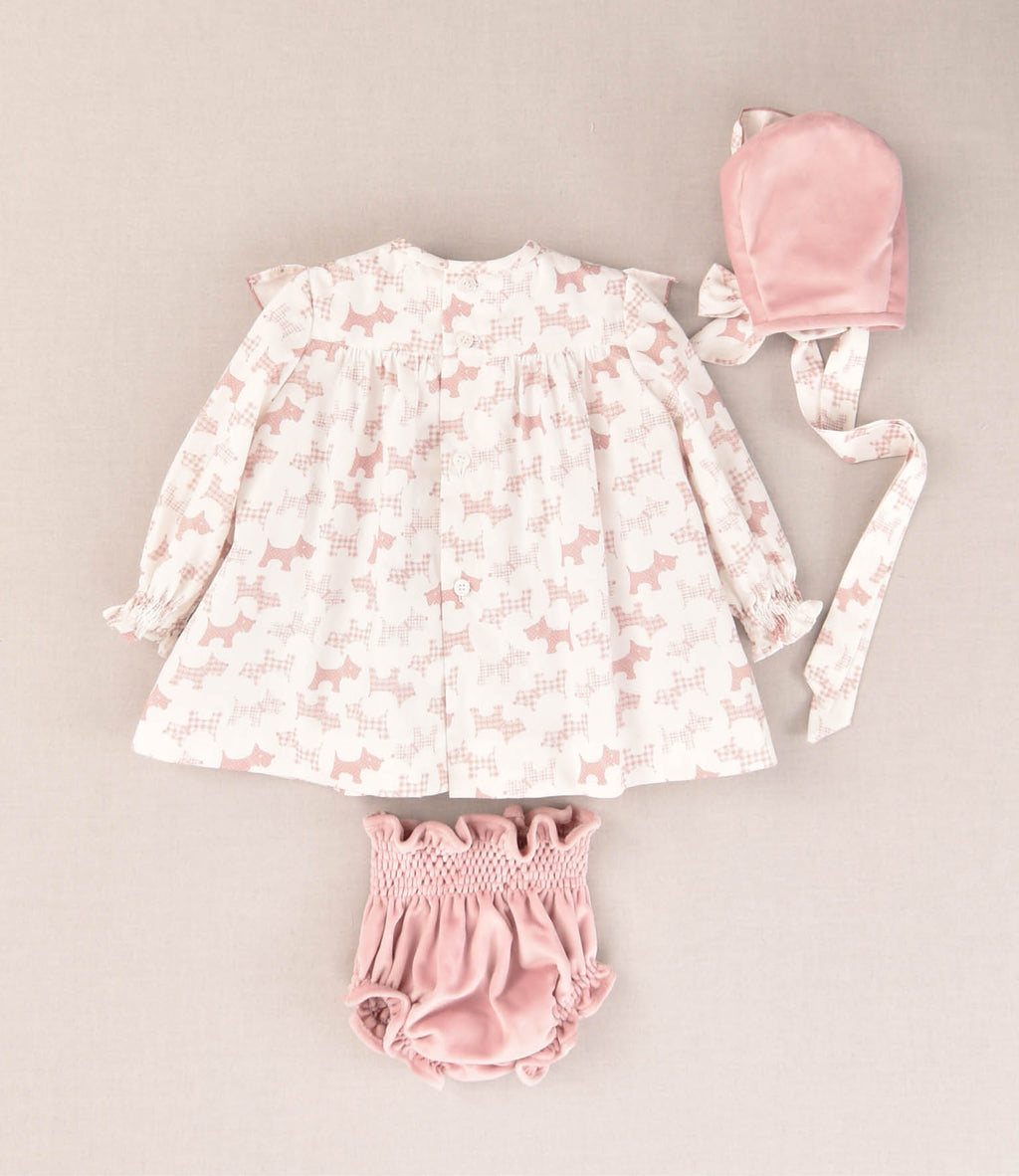 VESTIDO PERRITOS BEBE 3P