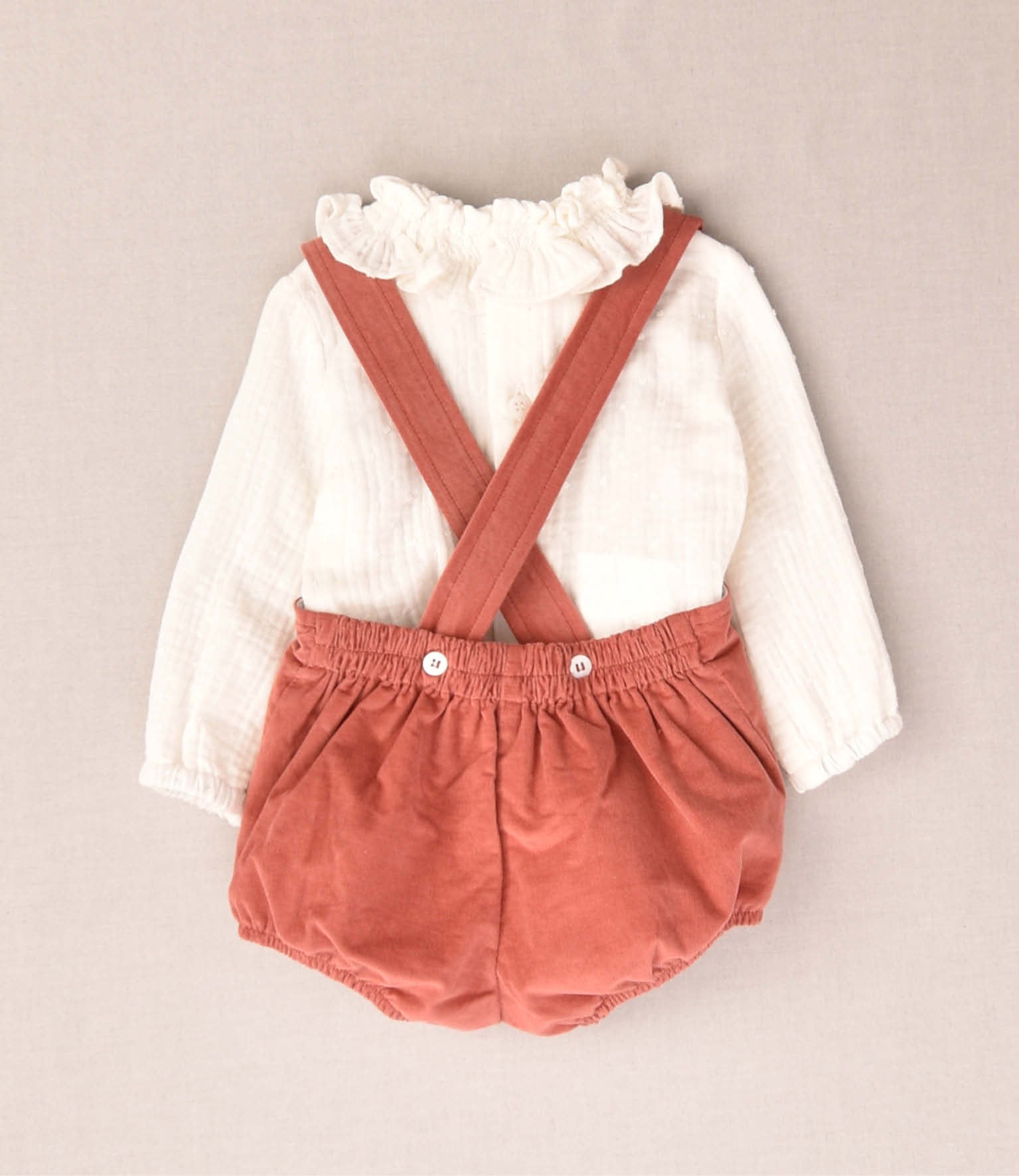 ENSEMBLE GRENOUILLÈRE BÉBÉ EN VELOURS CÔTELÉ