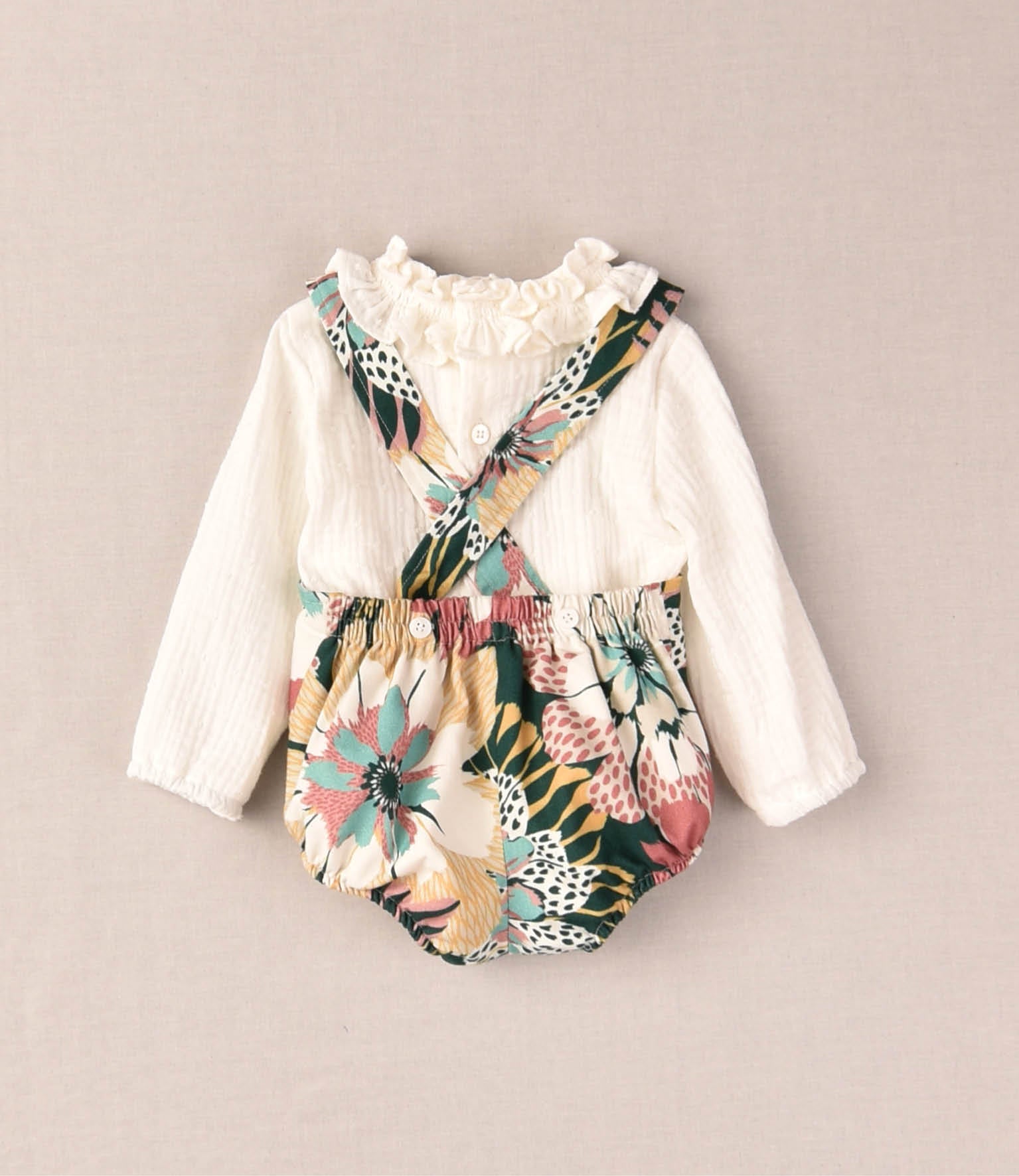 ENSEMBLE GRENOUILLÈRE BÉBÉ BOTANIQUE