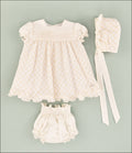 VESTIDO BORDADO BEBE 3P