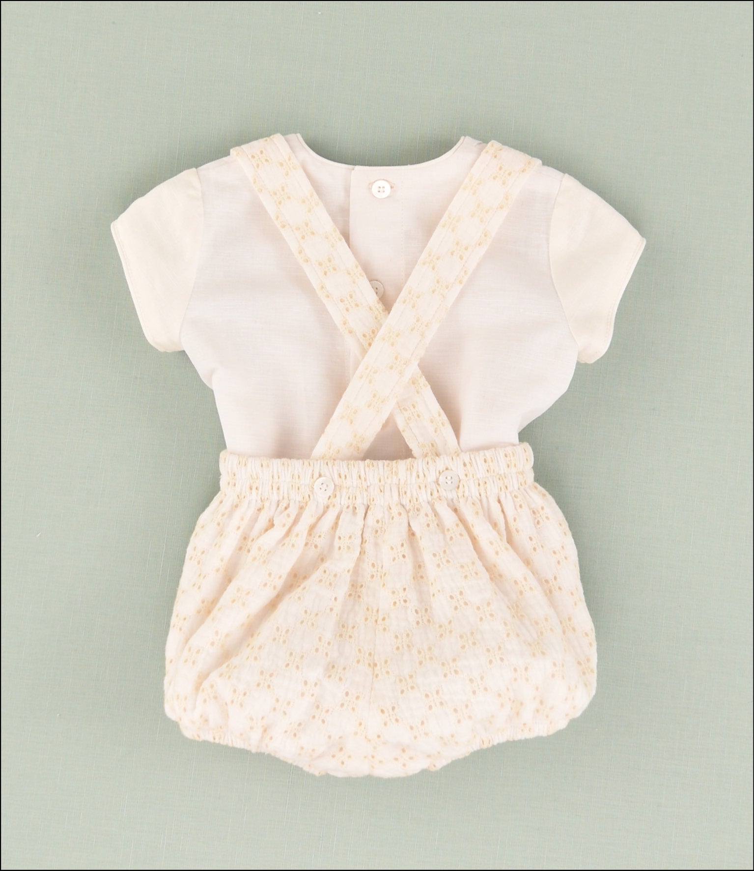 CONJUNTO RANA BORDADO BEBE