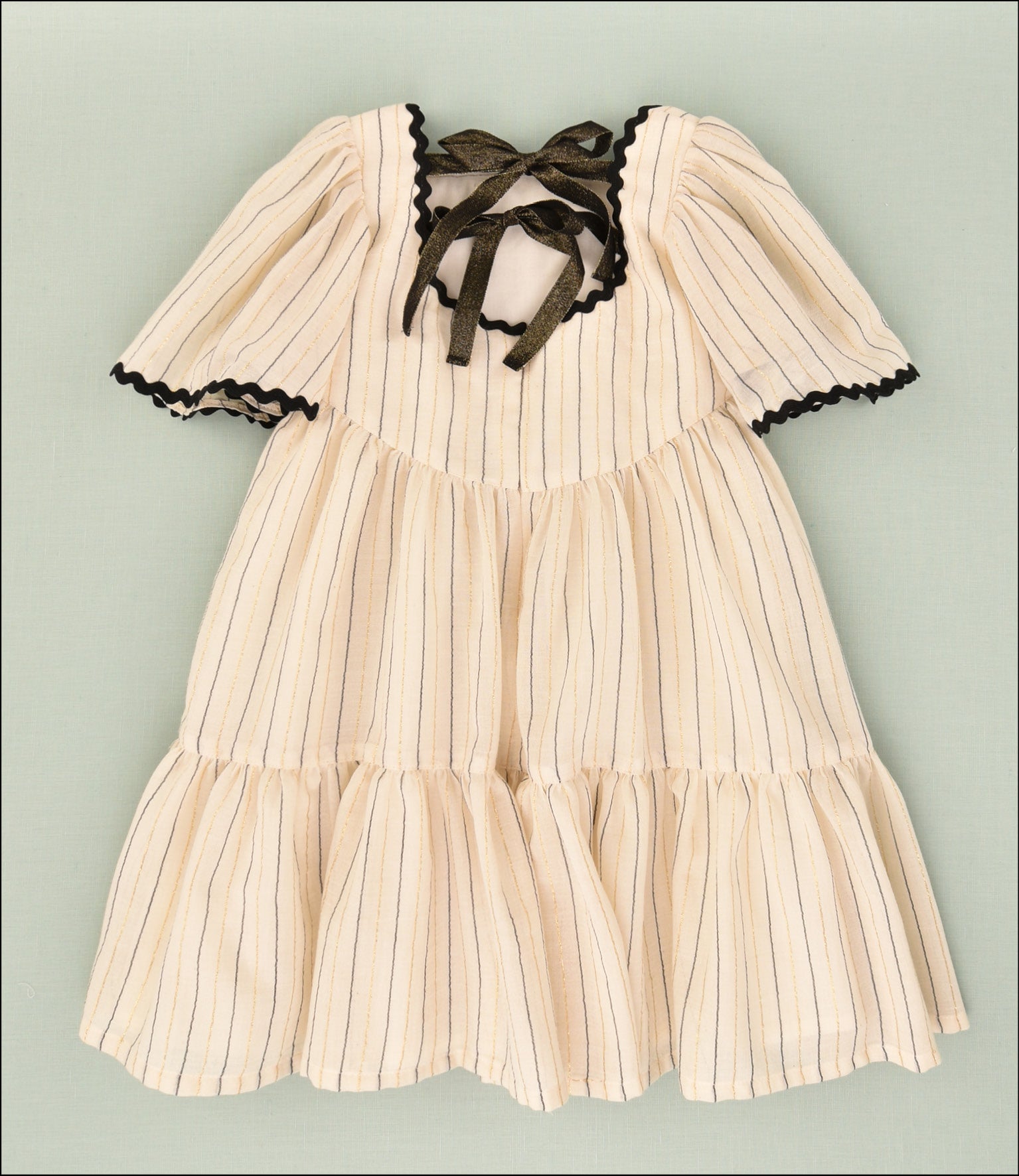VESTIDO RAYAS LUREX NIÑA