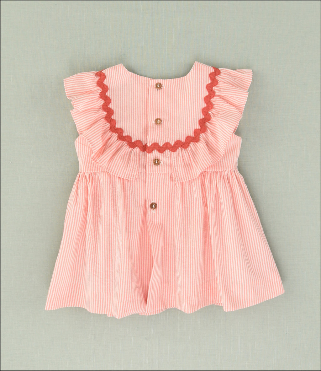 VESTIDO RAYAS BEBE