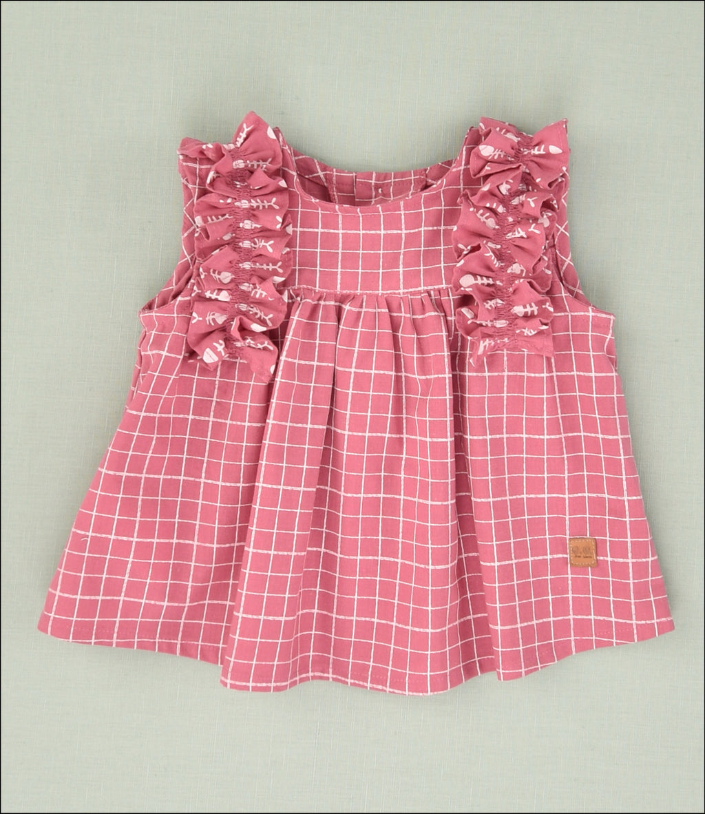 BLUSA CUADRADOS BEBE