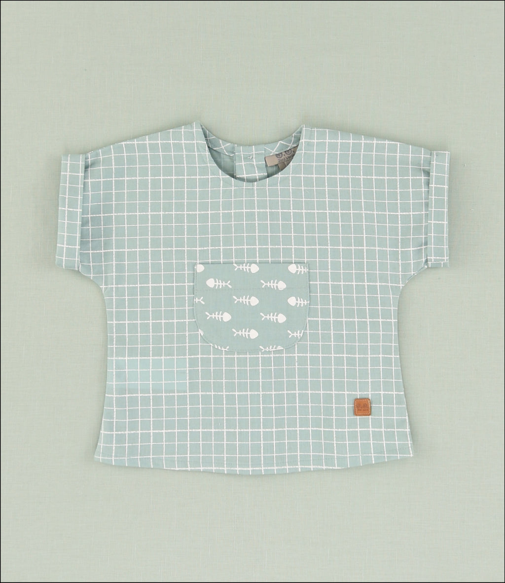 BLUSA CUADRADOS BEBE