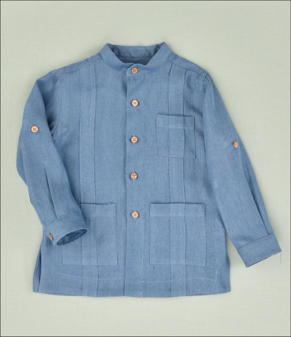 GUAYABERA DENIM NIÑO