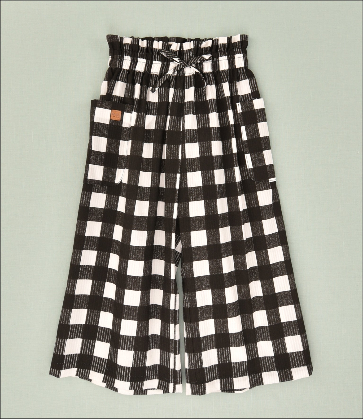 PANTALON LARGO VICHY NIÑA