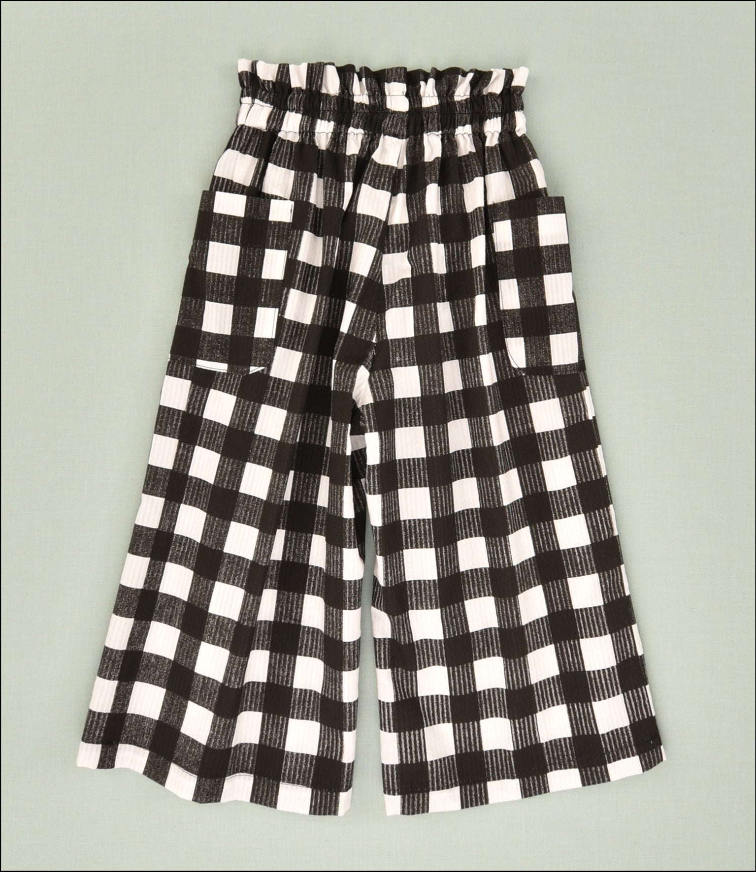 PANTALON LARGO VICHY NIÑA