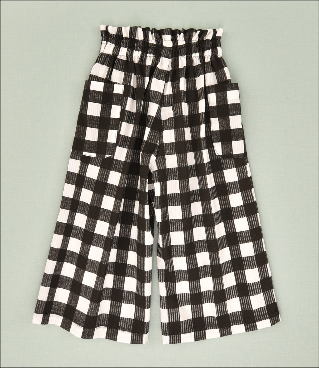 PANTALON LARGO VICHY NIÑA