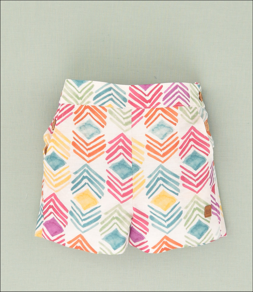 PANTALON CORTO ESTAMPADO NIÑO