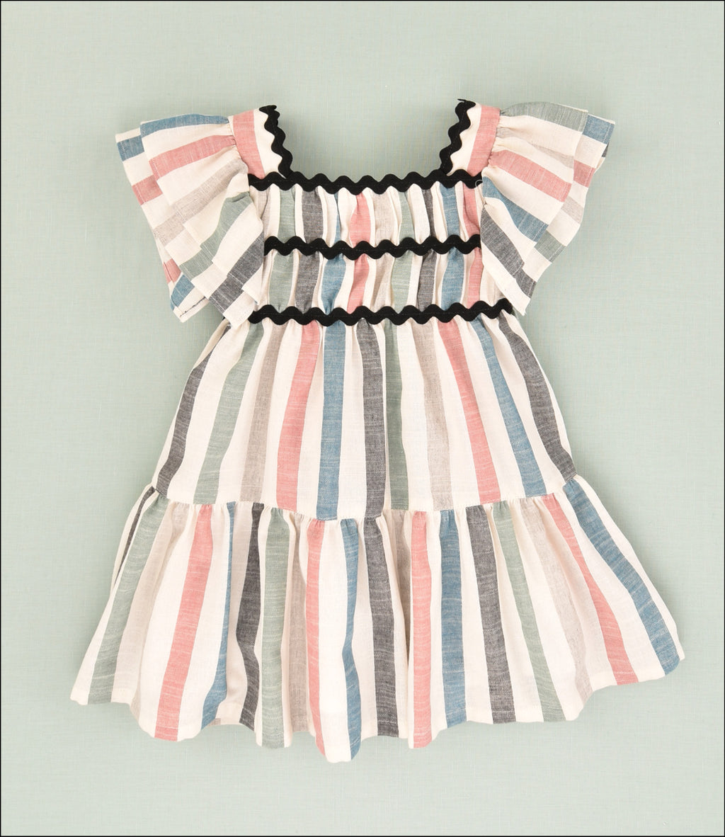 VESTIDO RAYAS NIÑA