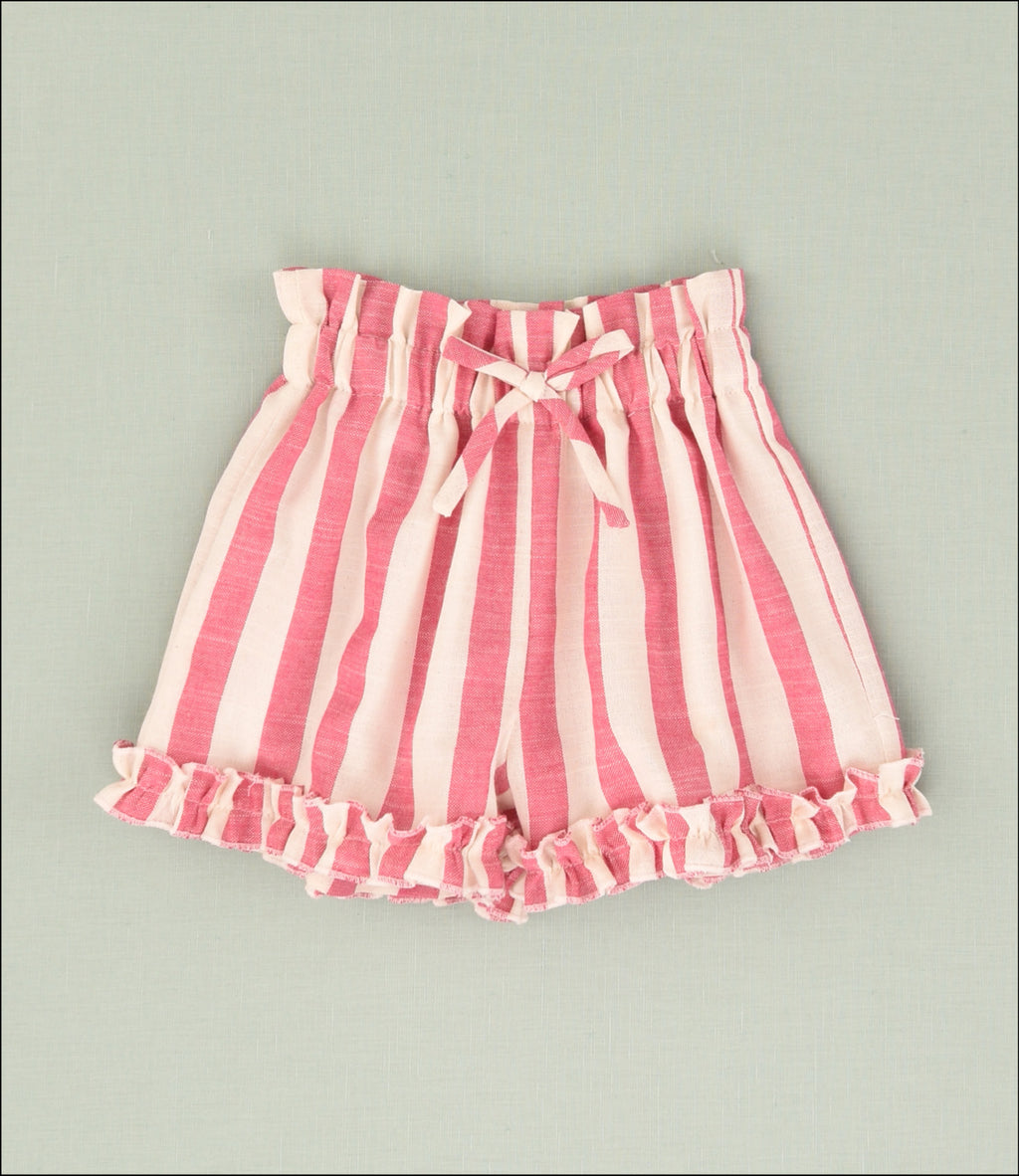 SHORT RAYURES FILLES