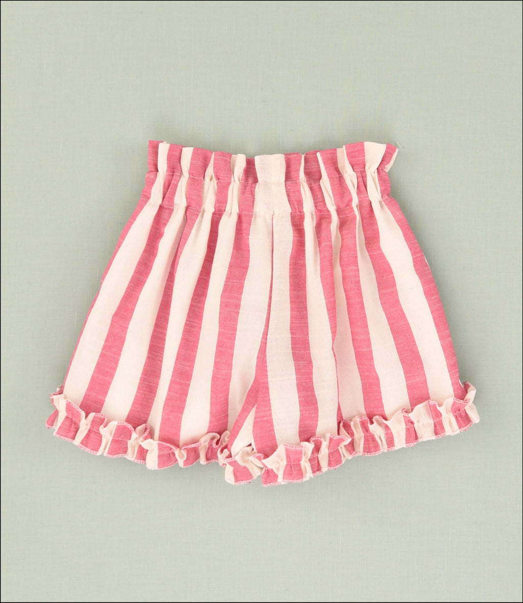 SHORT RAYURES FILLES