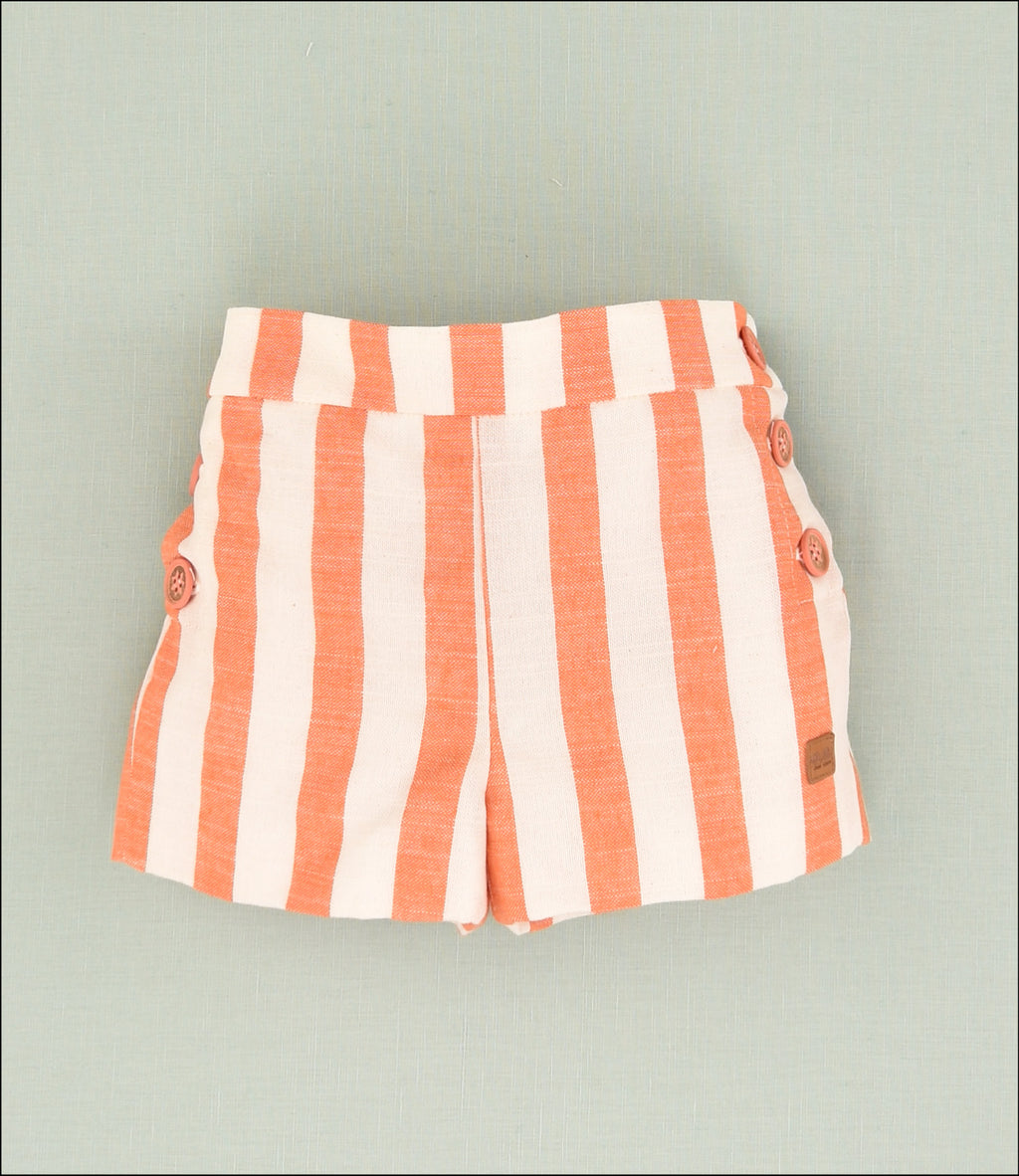 PANTALON CORTO RAYAS NIÑO