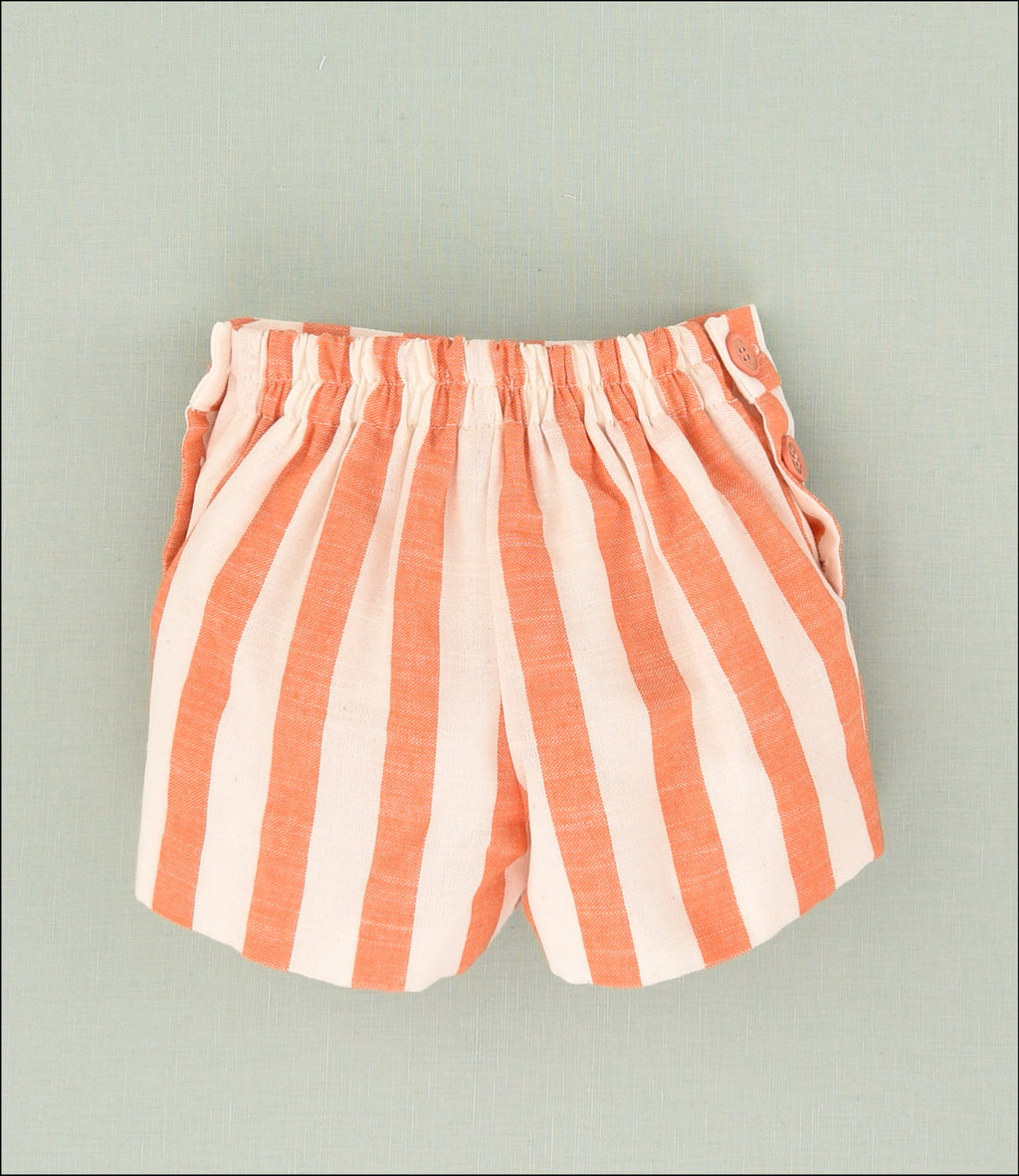 PANTALON CORTO RAYAS NIÑO