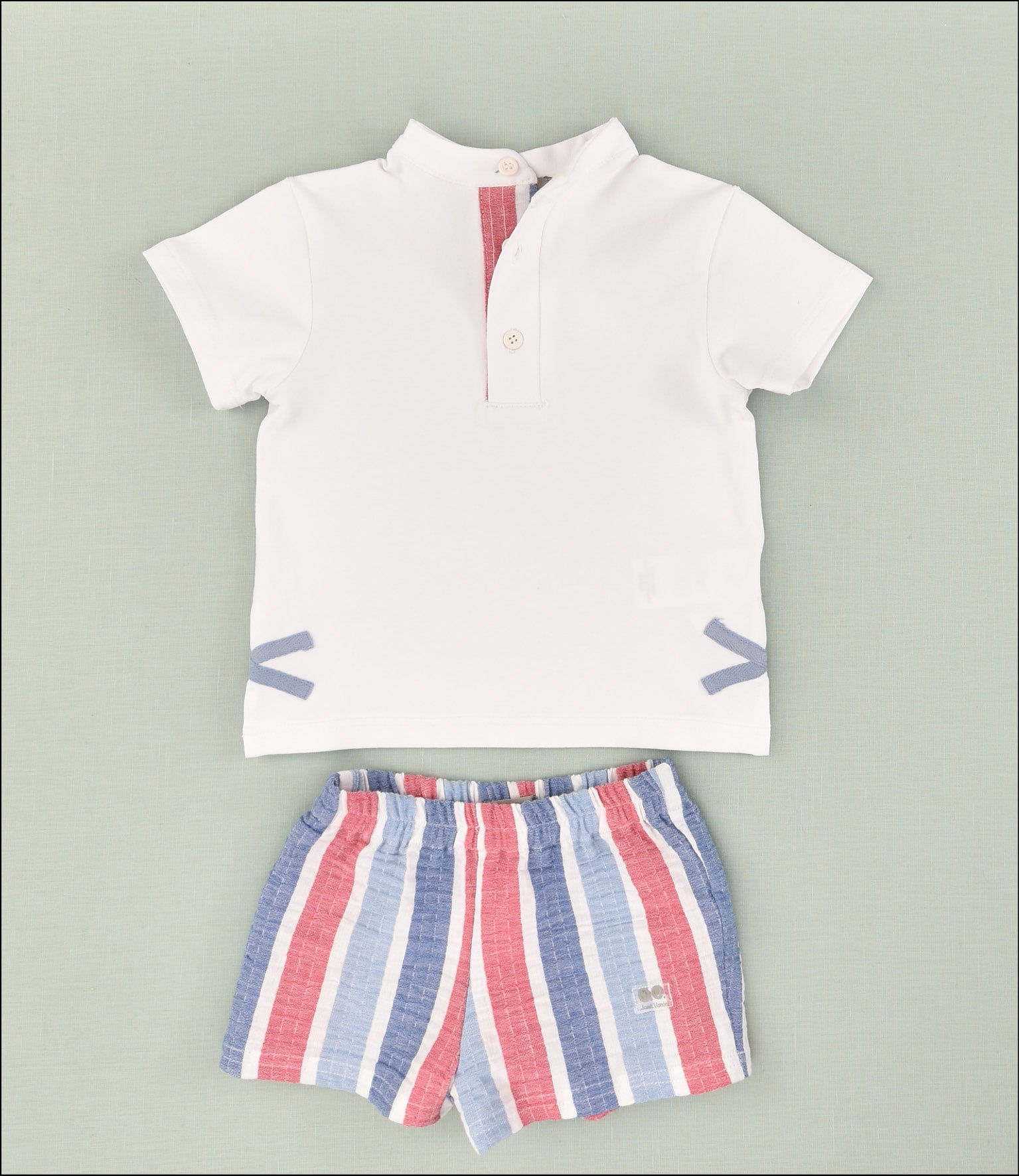 CONJUNTO NIÑO RAYAS 2P