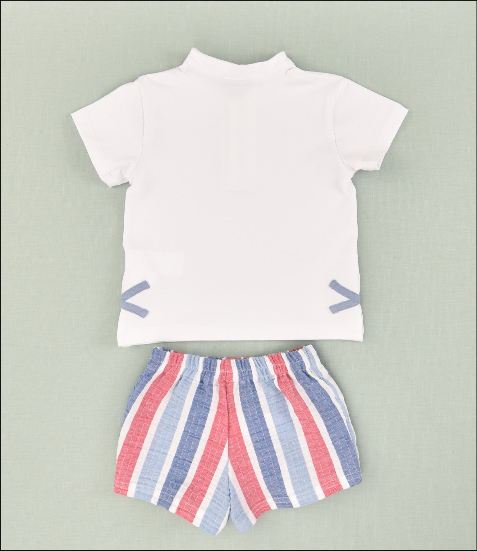 CONJUNTO NIÑO RAYAS 2P