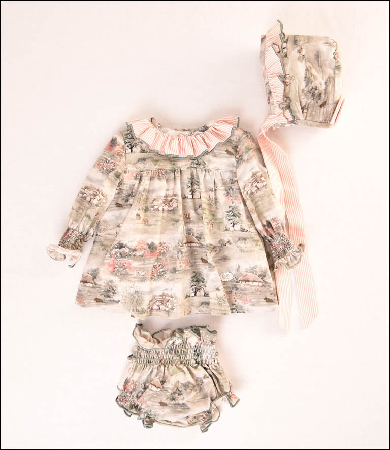 VESTIDO ESTAMPADO BEBE 3P