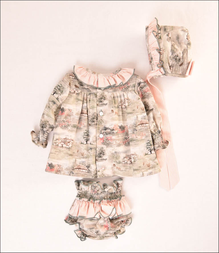 VESTIDO ESTAMPADO BEBE 3P