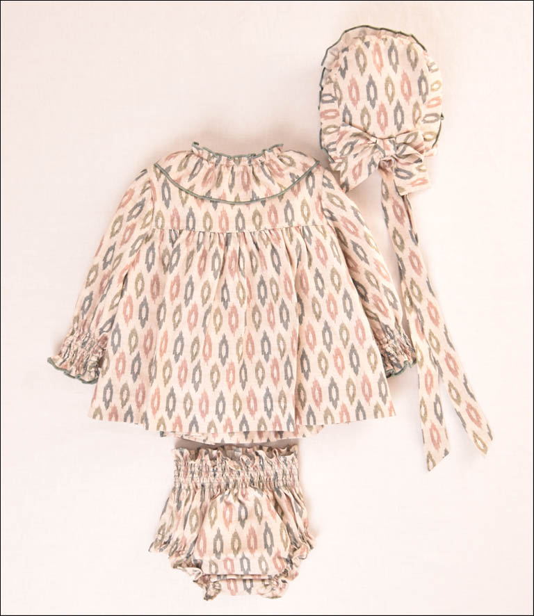 VESTIDO ETNICO BEBE 3P
