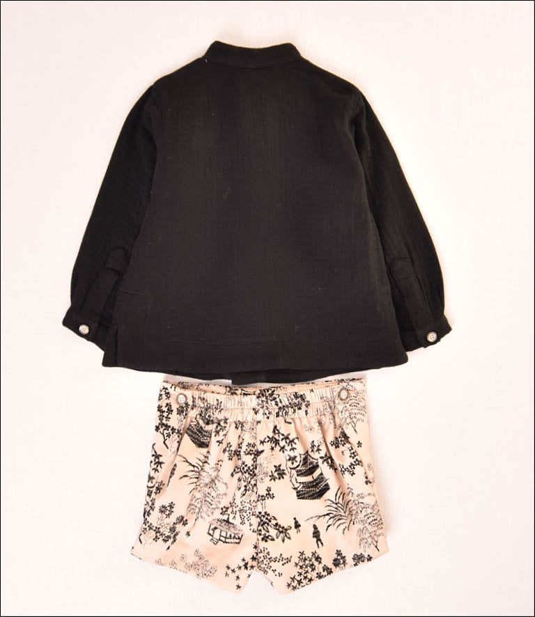 ENSEMBLE FLOQUÉ ENFANT 2P