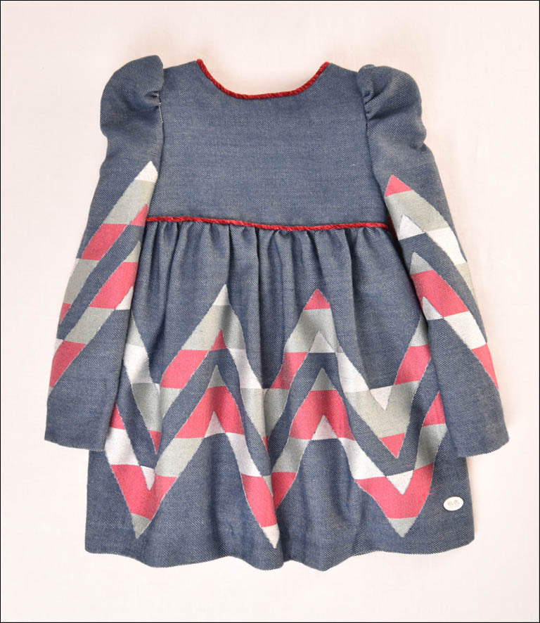 VESTIDO ZIG-ZAG NIÑA