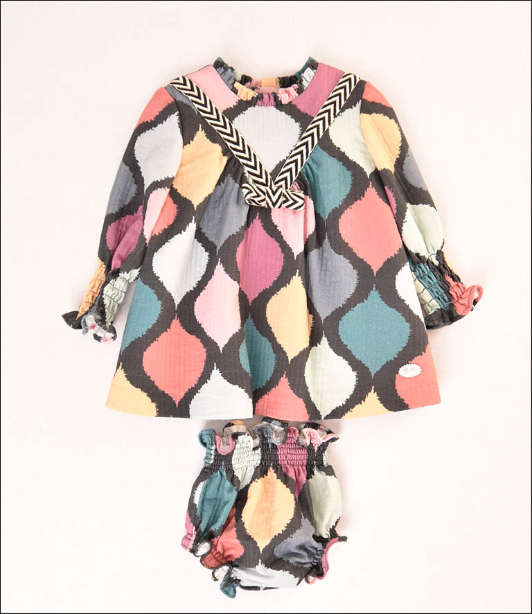 VESTIDO GOTAS BEBE 2P