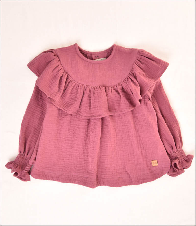 BLUSA LISA MUSELINA NIÑA