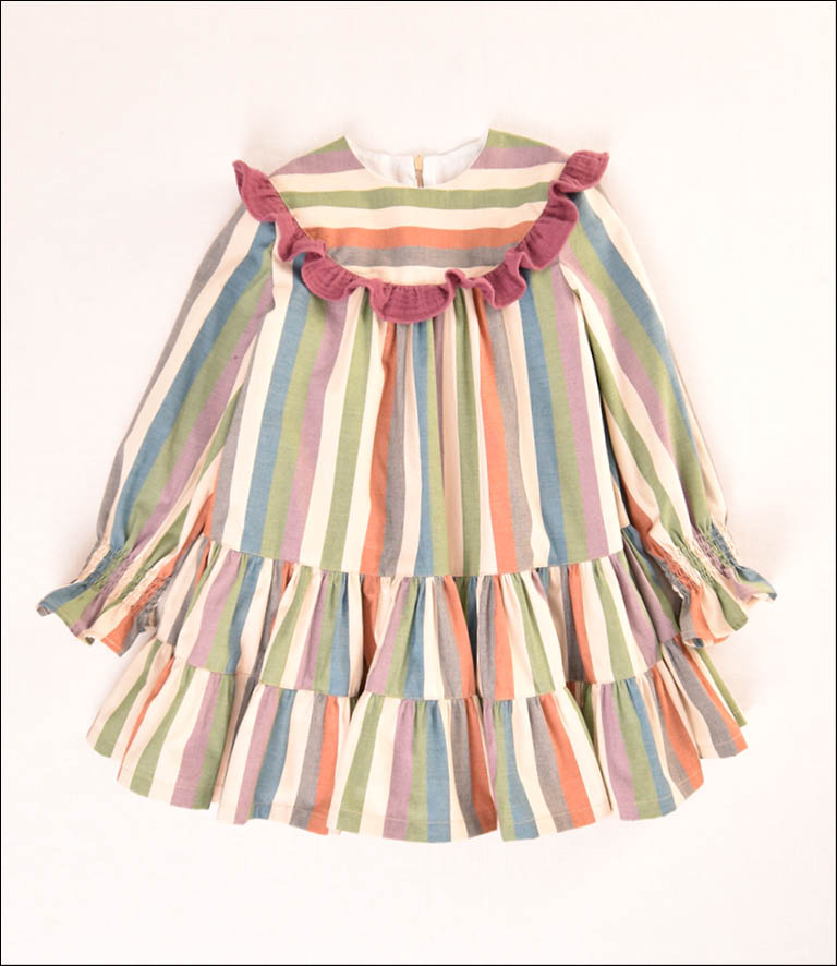 VESTIDO RAYAS NIÑA