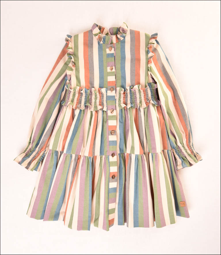 VESTIDO RAYAS NIÑA