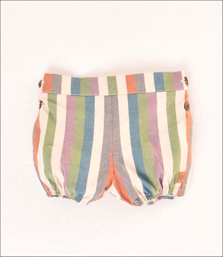 PANTALON SALOPETTE RAYURES BÉBÉ