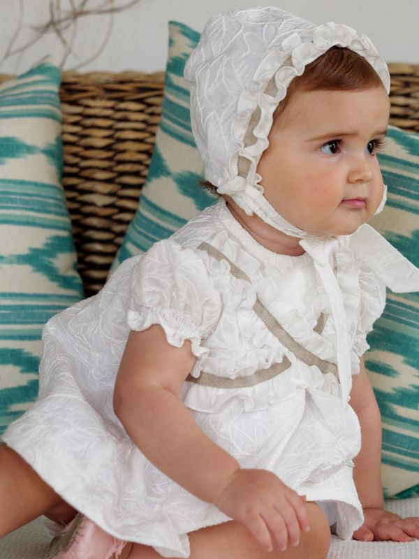 VESTIDO BORDADO BEBE 3P
