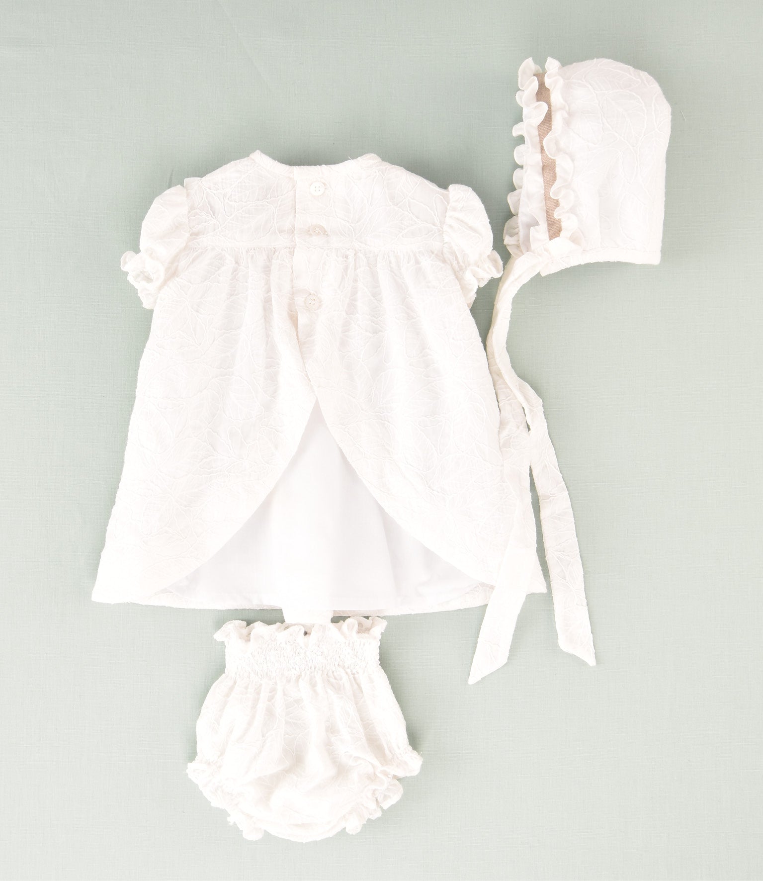 VESTIDO BORDADO BEBE 3P