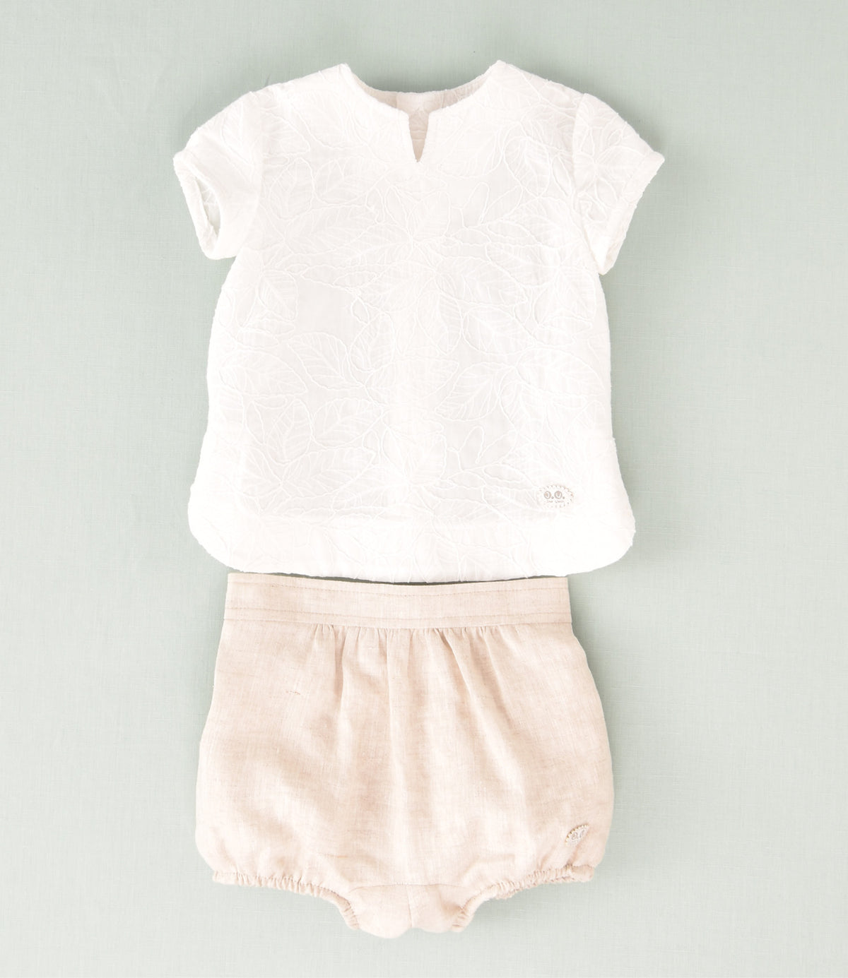 CONJUNTO BORDADO BEBE 2P