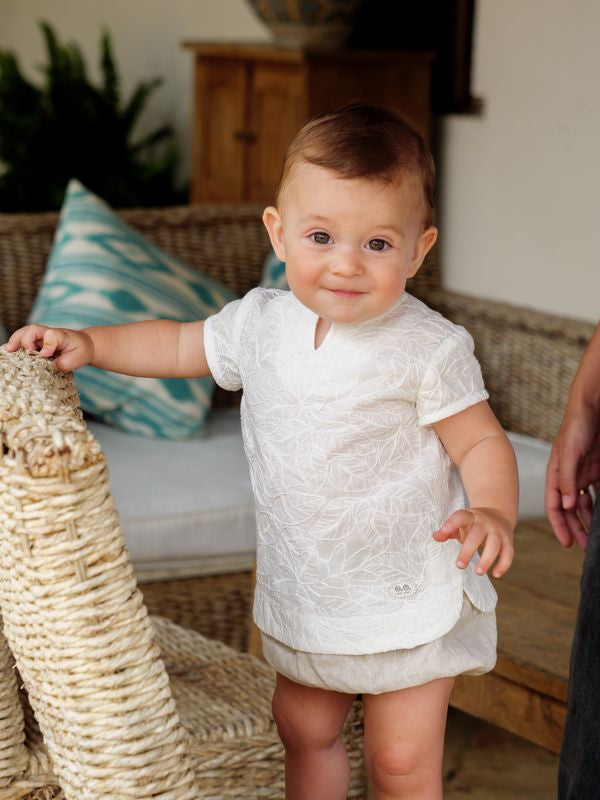 CONJUNTO BORDADO BEBE 2P