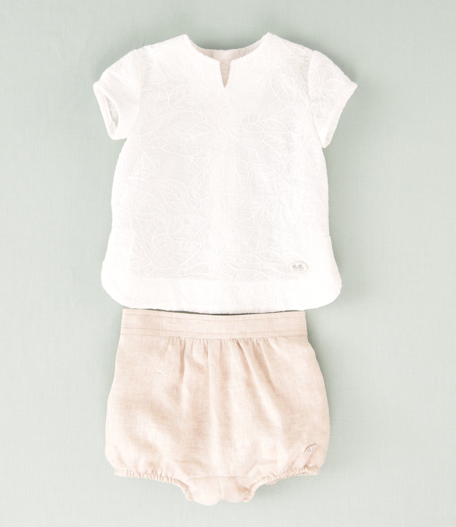 CONJUNTO BORDADO BEBE 2P