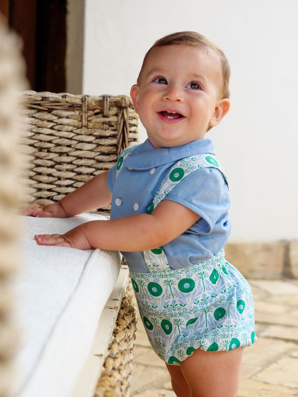 CONJUNTO RANA ESTAMPADO BEBE 2P