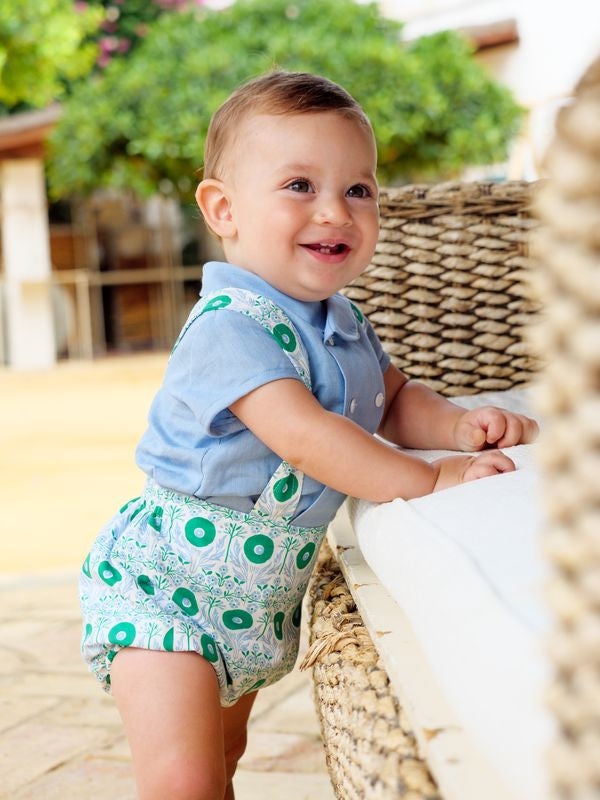 CONJUNTO RANA ESTAMPADO BEBE 2P