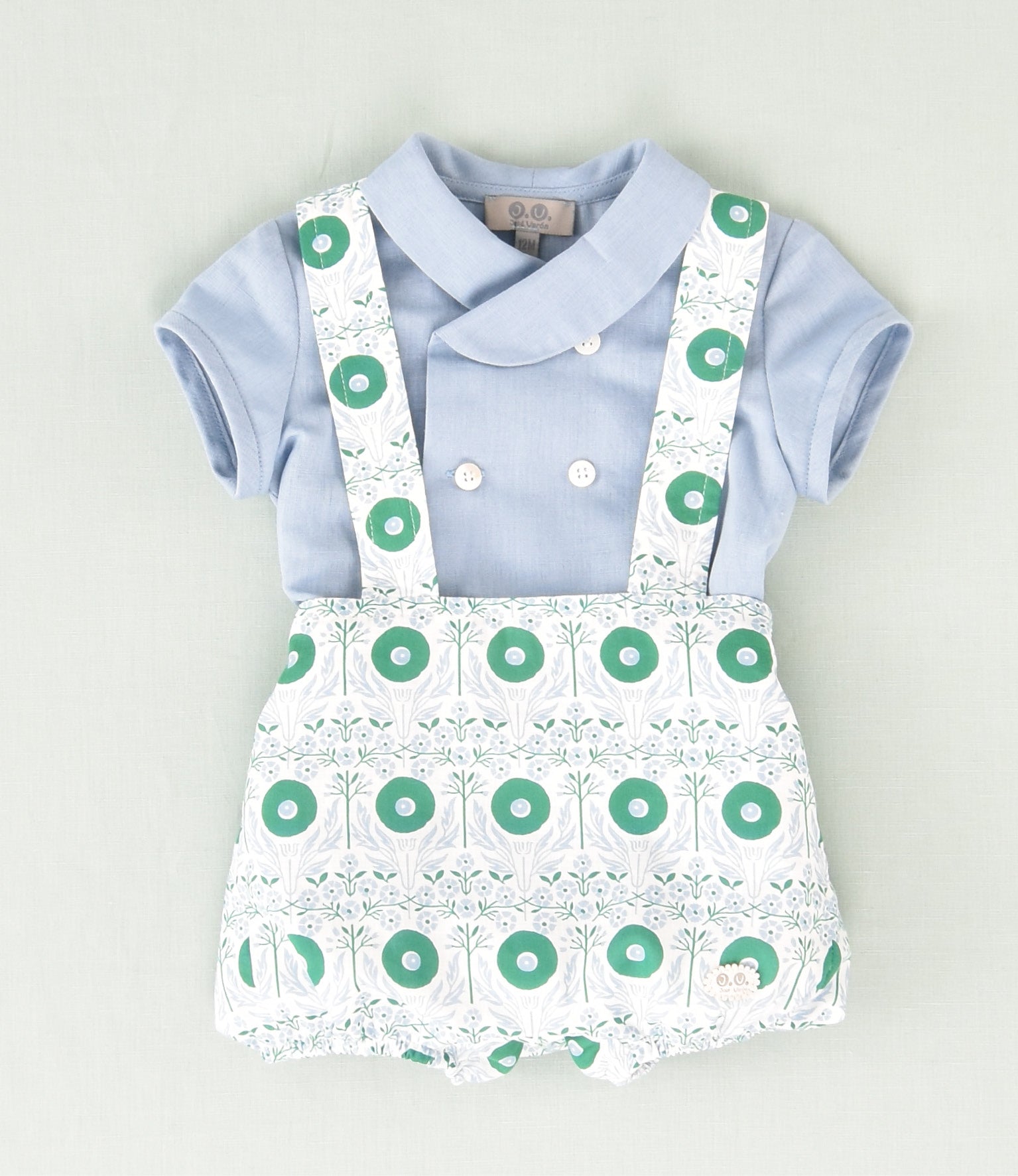 CONJUNTO RANA ESTAMPADO BEBE 2P