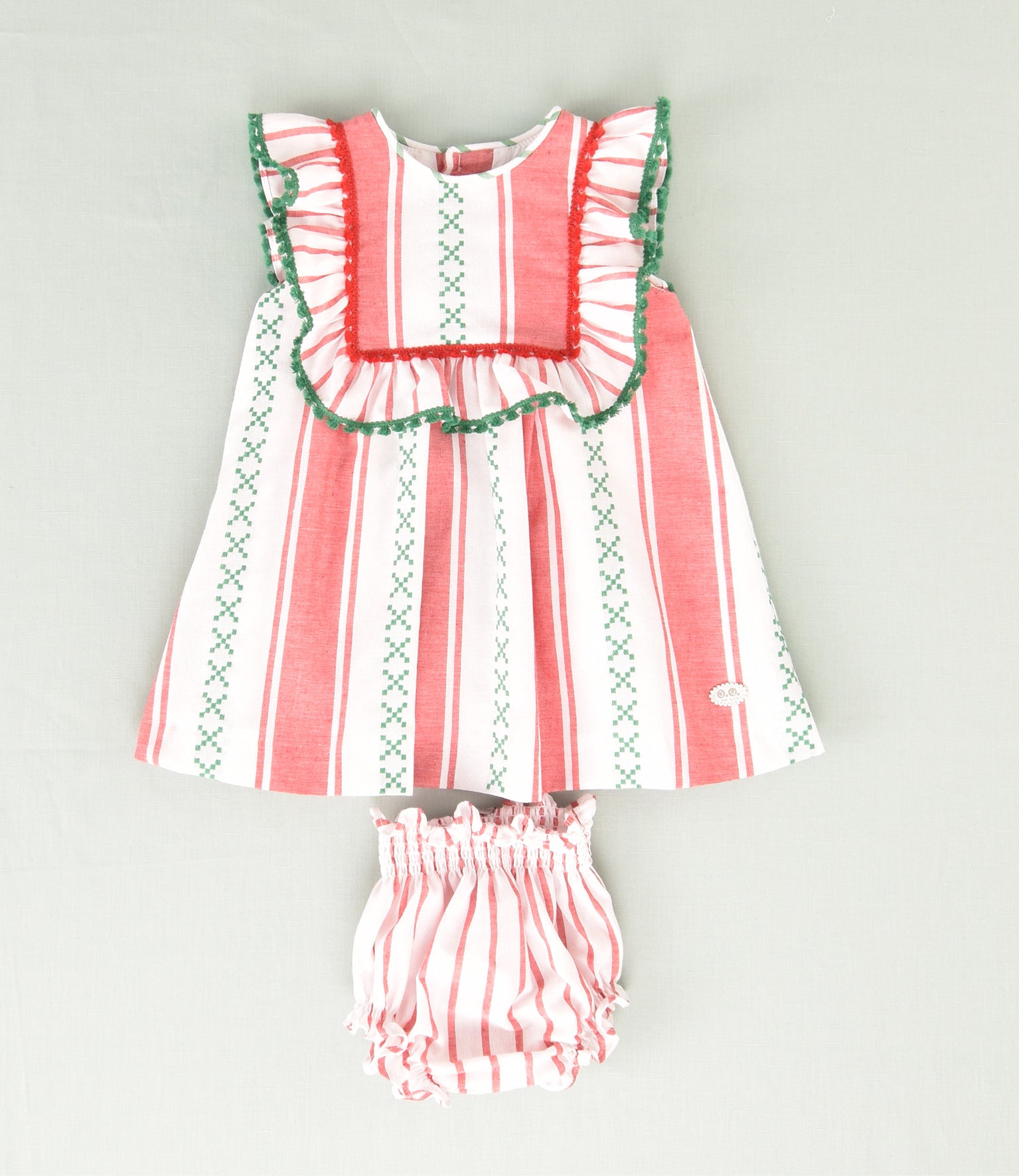 VESTIDO RAYAS BEBE 2P