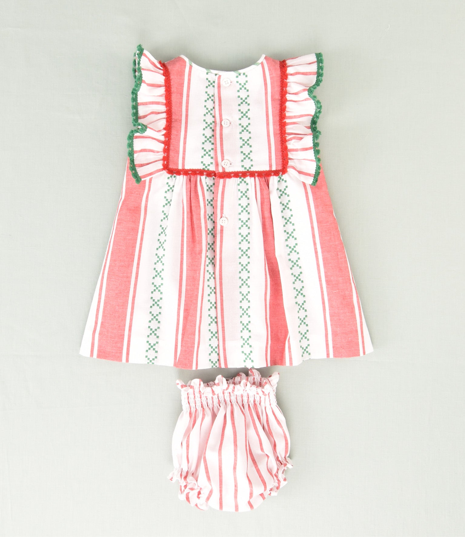 VESTIDO RAYAS BEBE 2P