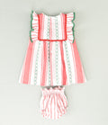 VESTIDO RAYAS BEBE 2P