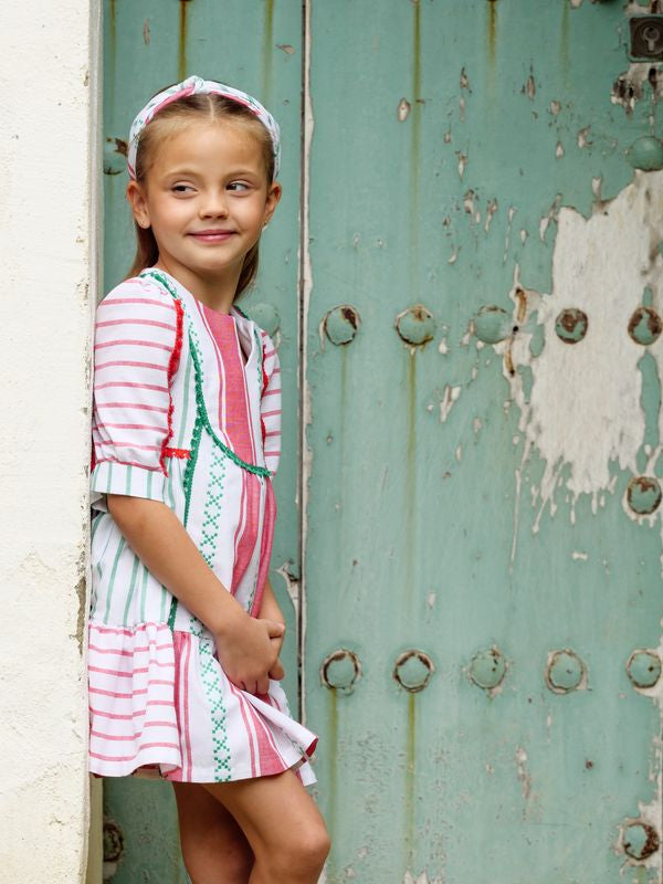 VESTIDO RAYAS NIÑA