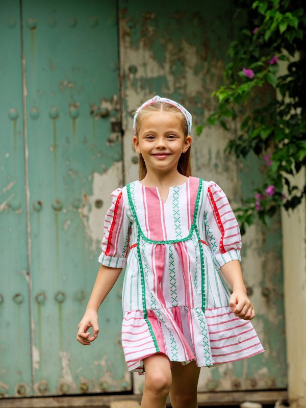 VESTIDO RAYAS NIÑA