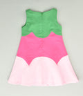 VESTIDO LINO TRICOLOR NIÑA