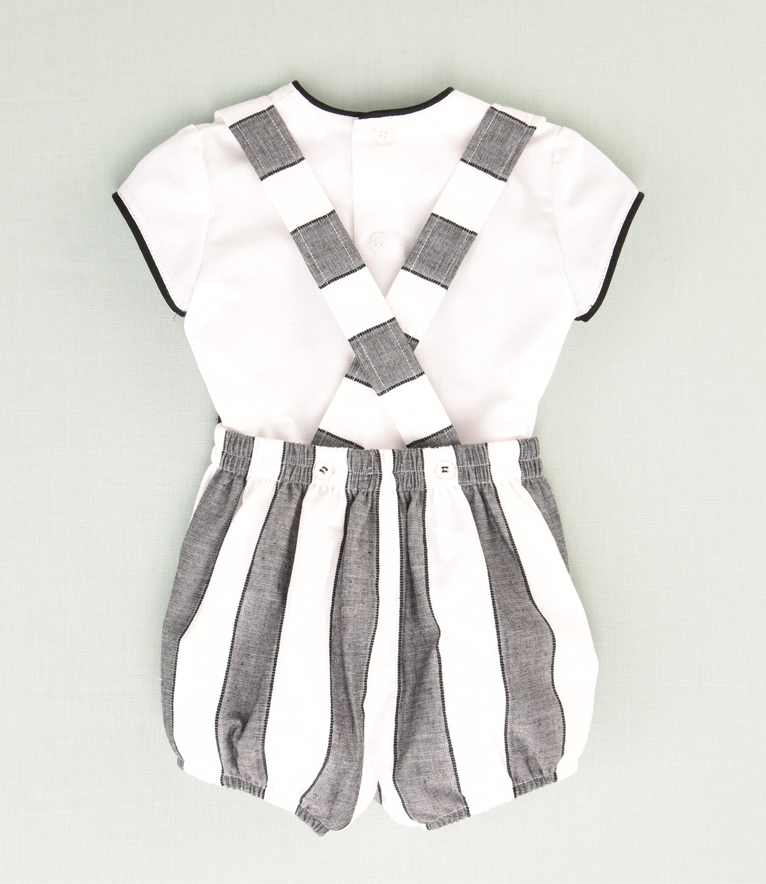 CONJUNTO RAYAS NEGRAS BEBE 2P