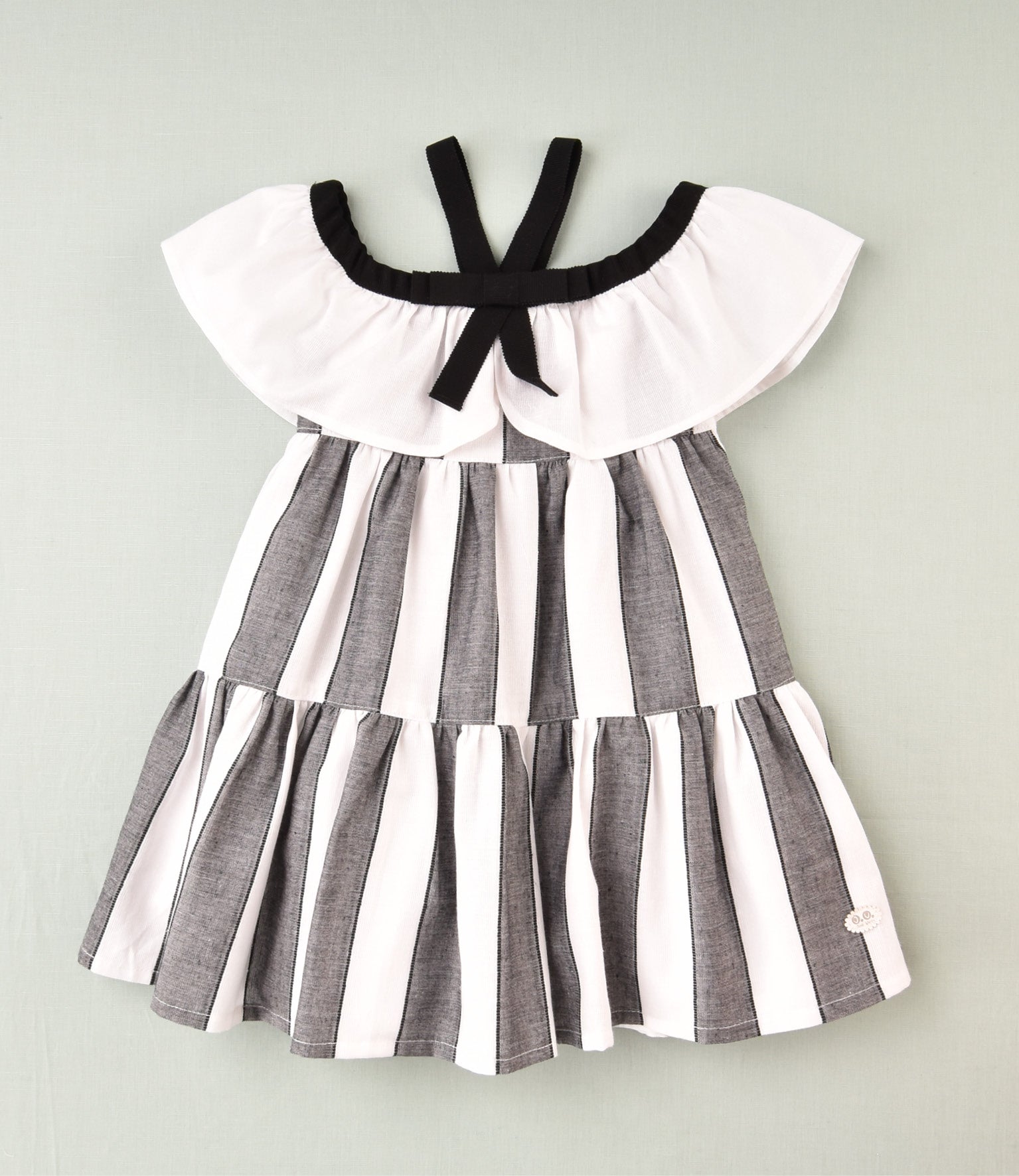 VESTIDO RAYAS NEGRAS NIÑA
