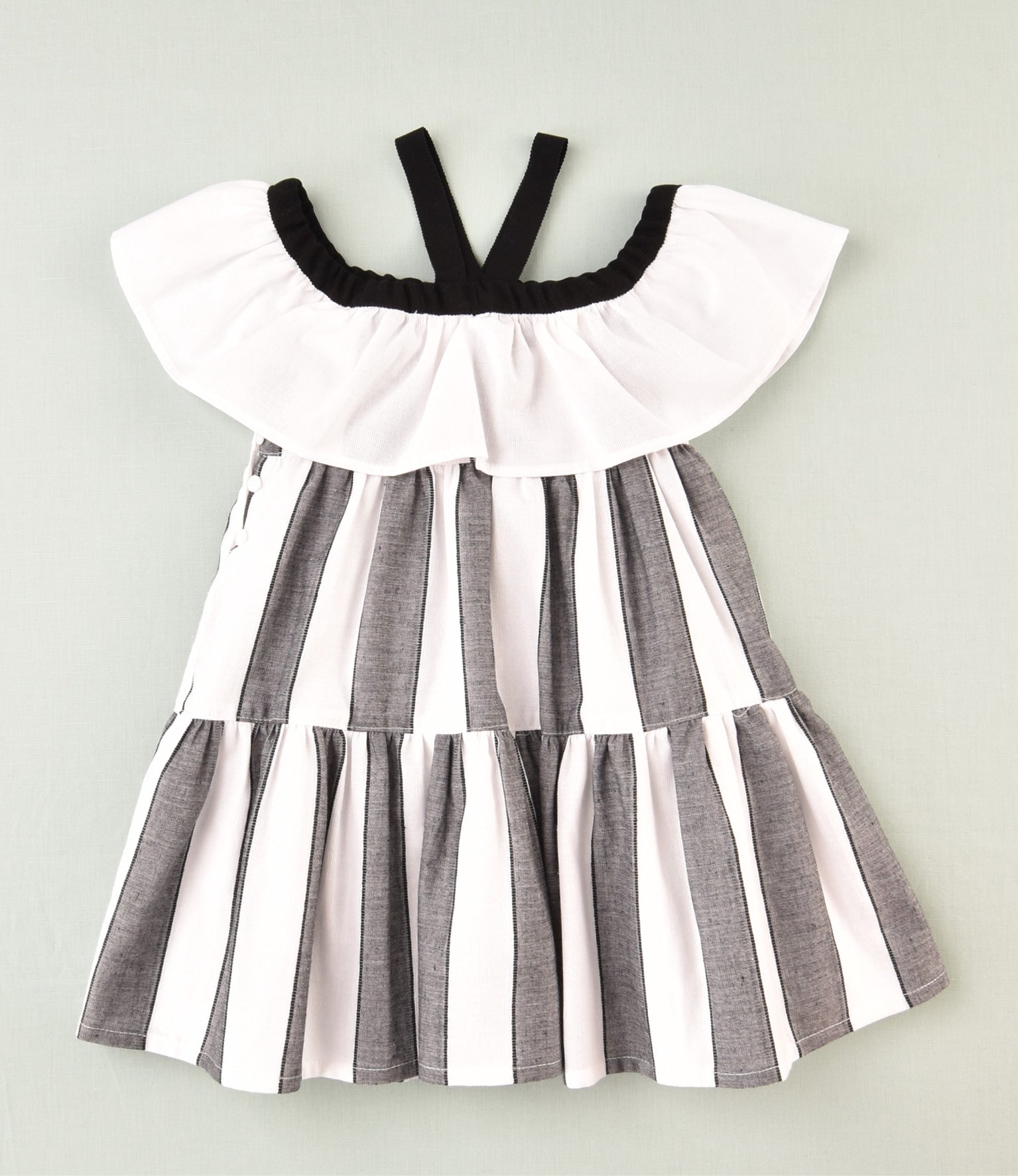 VESTIDO RAYAS NEGRAS NIÑA